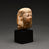 Egyptian Painted Sandstone Head of an Official