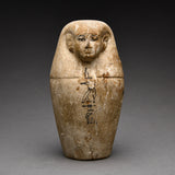 Egyptian Wood Dummy Canopic Jar