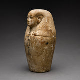 Egyptian Wood Dummy Canopic Jar