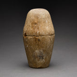 Egyptian Wood Dummy Canopic Jar