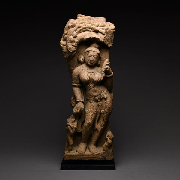 Indian Red Sandstone Figure of a Salabhanjika