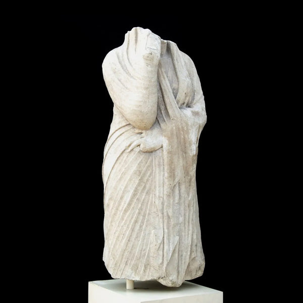 Roman Marble Draped Female Figure