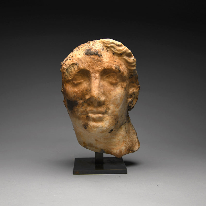 Hellenistic Marble Head of Alexander the Great