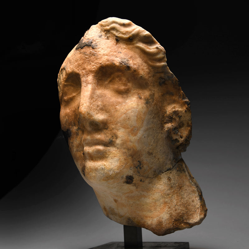 Hellenistic Marble Head of Alexander the Great