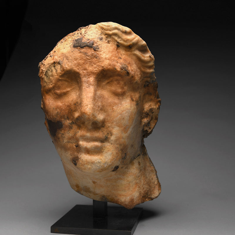Hellenistic Marble Head of Alexander the Great