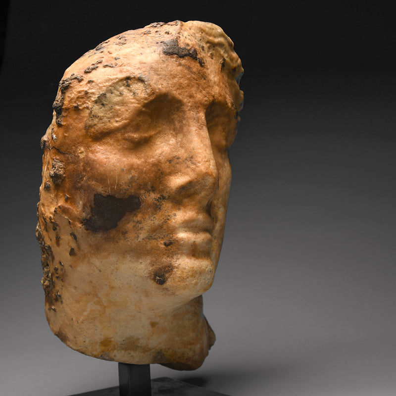 Hellenistic Marble Head of Alexander the Great
