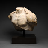 Imperial Roman Marble Torso Fragment of a Heroic Male Youth