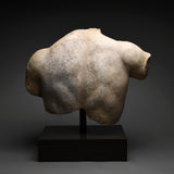 Imperial Roman Marble Torso Fragment of a Heroic Male Youth