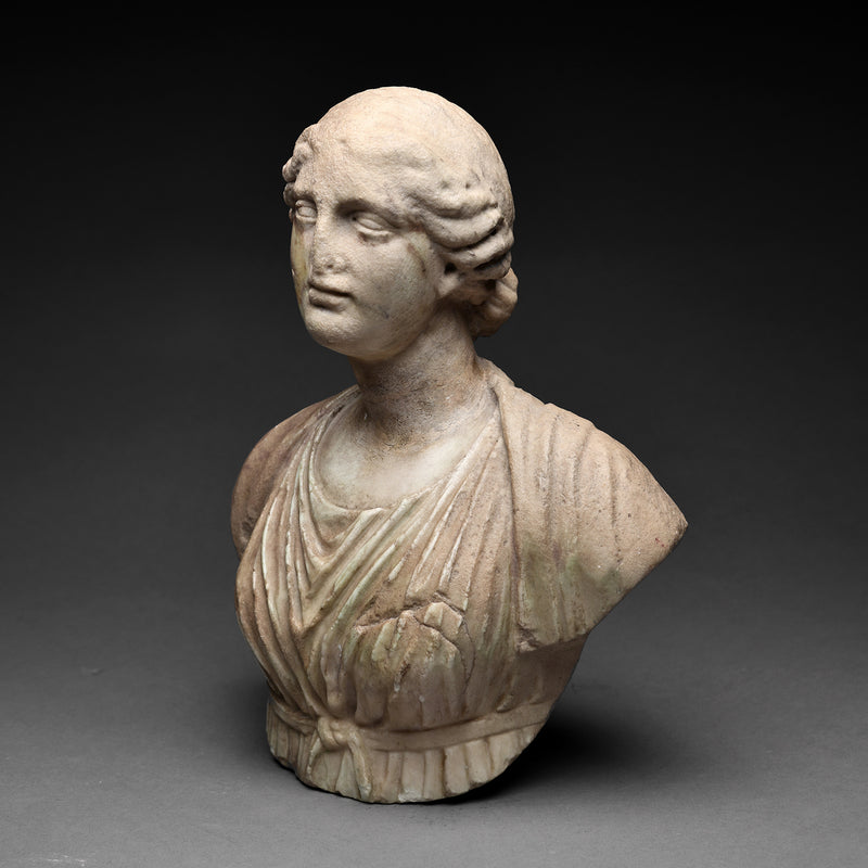 Roman Marble Bust of a Woman