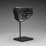 Egyptian Granite Vessel Fragment with Hieroglyphs