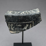 Egyptian Granite Vessel Fragment with Hieroglyphs
