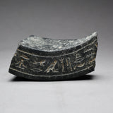 Egyptian Granite Vessel Fragment with Hieroglyphs