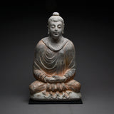 Gandharan Stucco Figure of the Seated Buddha