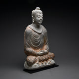 Gandharan Stucco Figure of the Seated Buddha