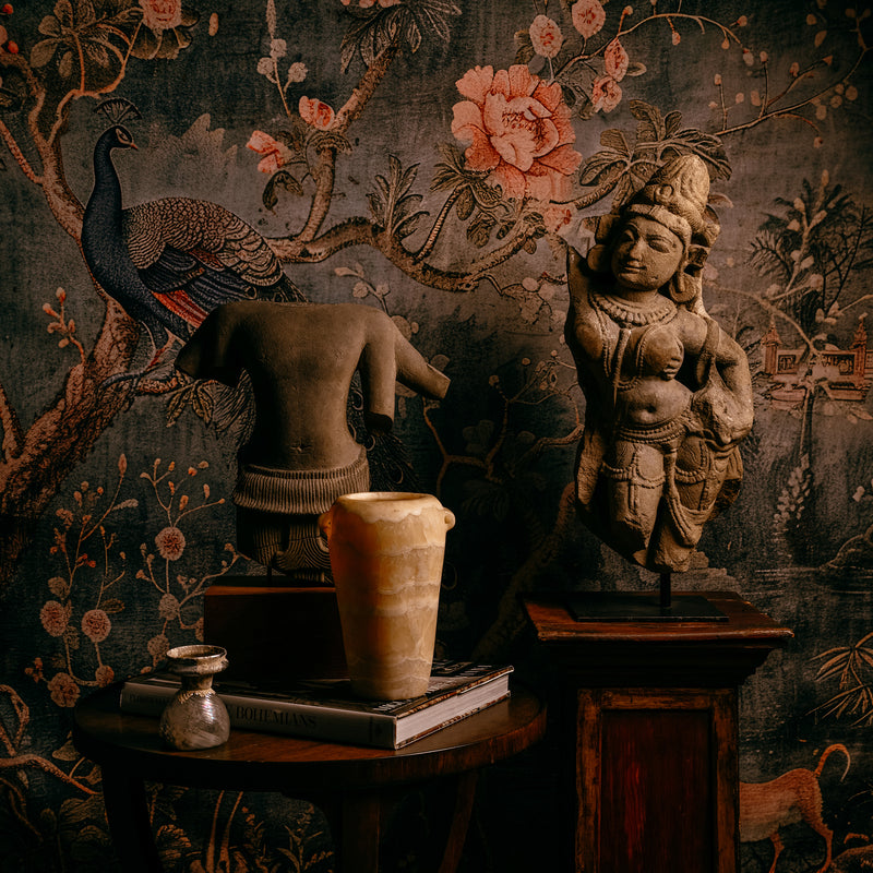 Indian Sandstone Figure of a Female Deity