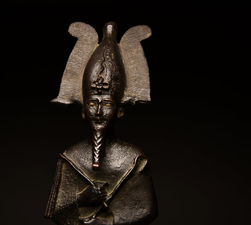 Large Egyptian Bronze Osiris