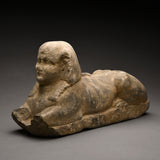 Egyptian Grey Marble Sphinx