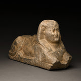 Egyptian Grey Marble Sphinx