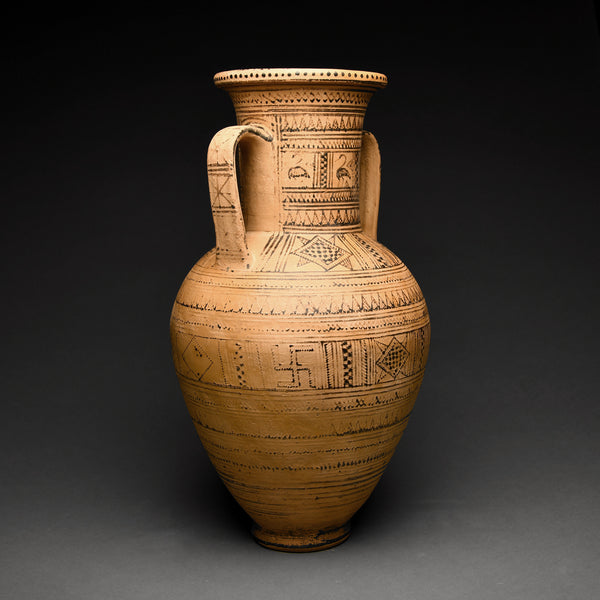 Greek Geometric Pottery Amphora