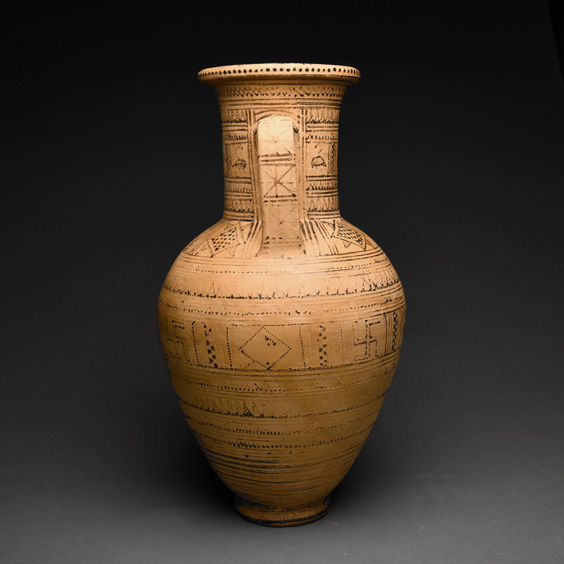 Greek Geometric Pottery Amphora