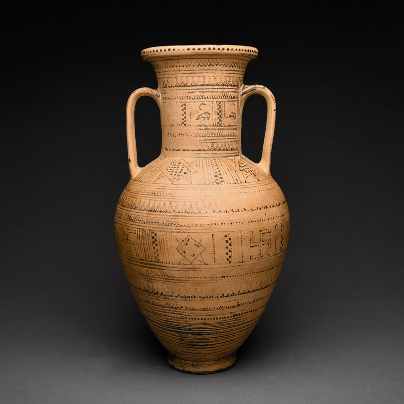 Greek Geometric Pottery Amphora