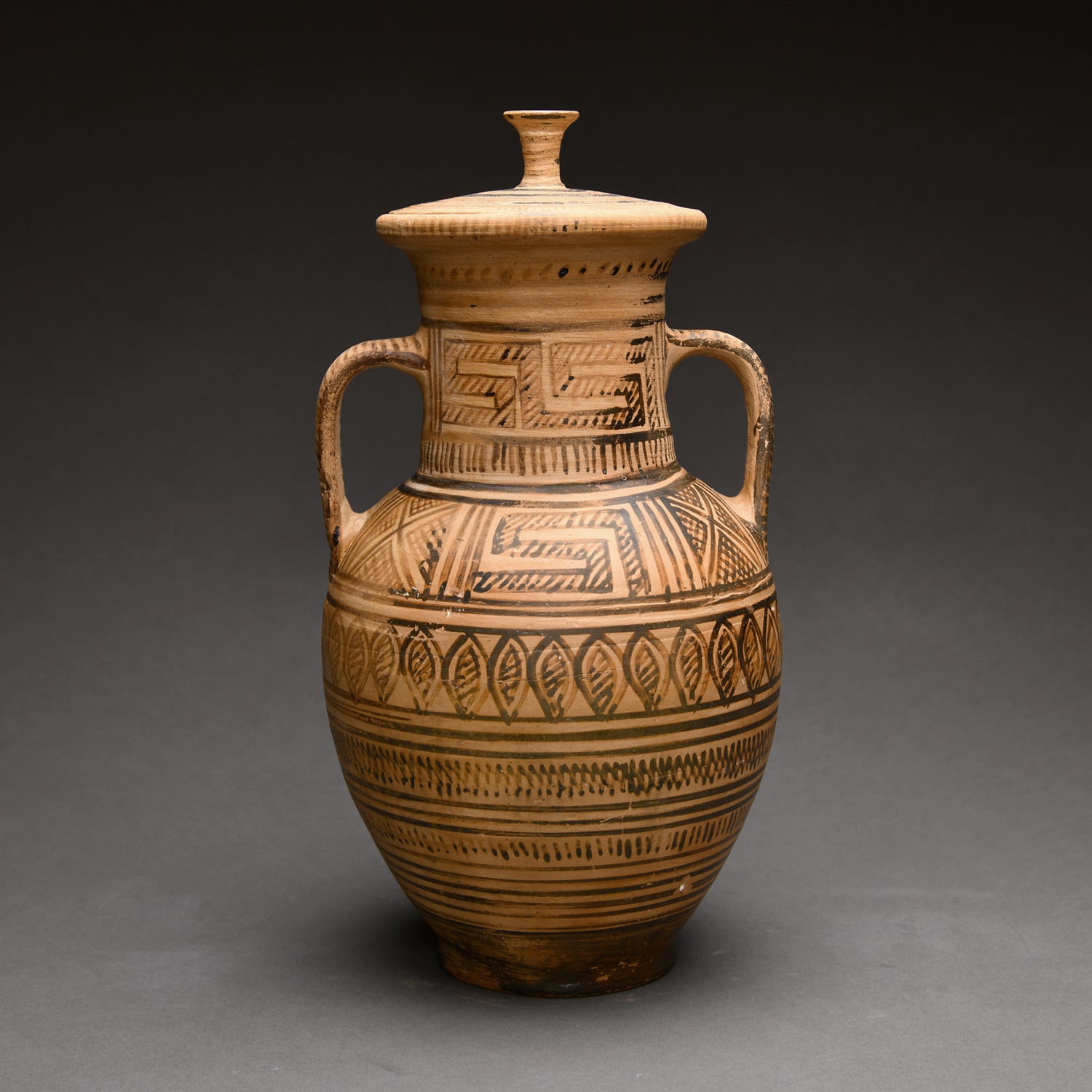 Greek Geometric Pottery Amphora and Lid – monumentgalleryla