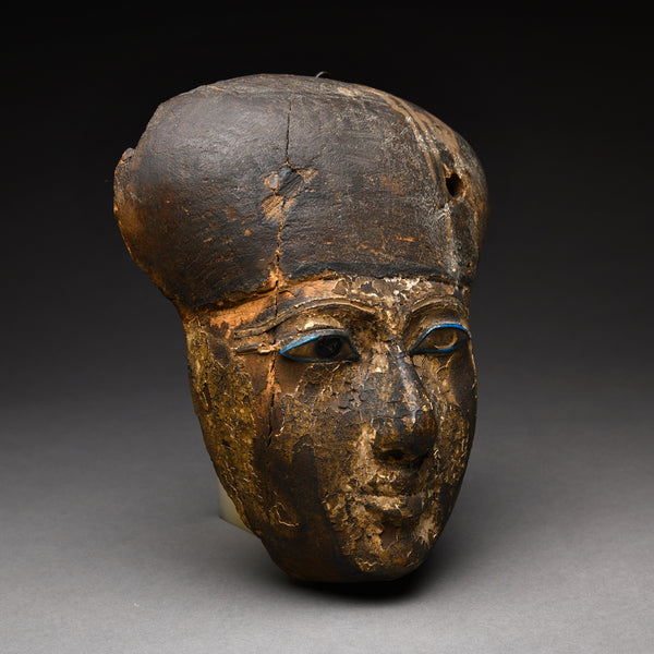 Egyptian Wood Mummy Mask