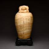 Egyptian Alabaster Canopic Jar