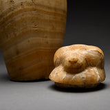 Egyptian Alabaster Canopic Jar