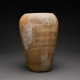 Pair of Egyptian Alabaster Canopic Jars