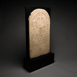 Egyptian Limestone Round-Topped Stele for INKU and ISIS-EN-EM-HET