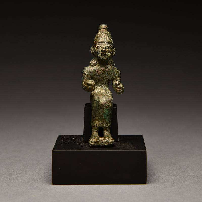 Syro-Canaanite Bronze Seated Figure