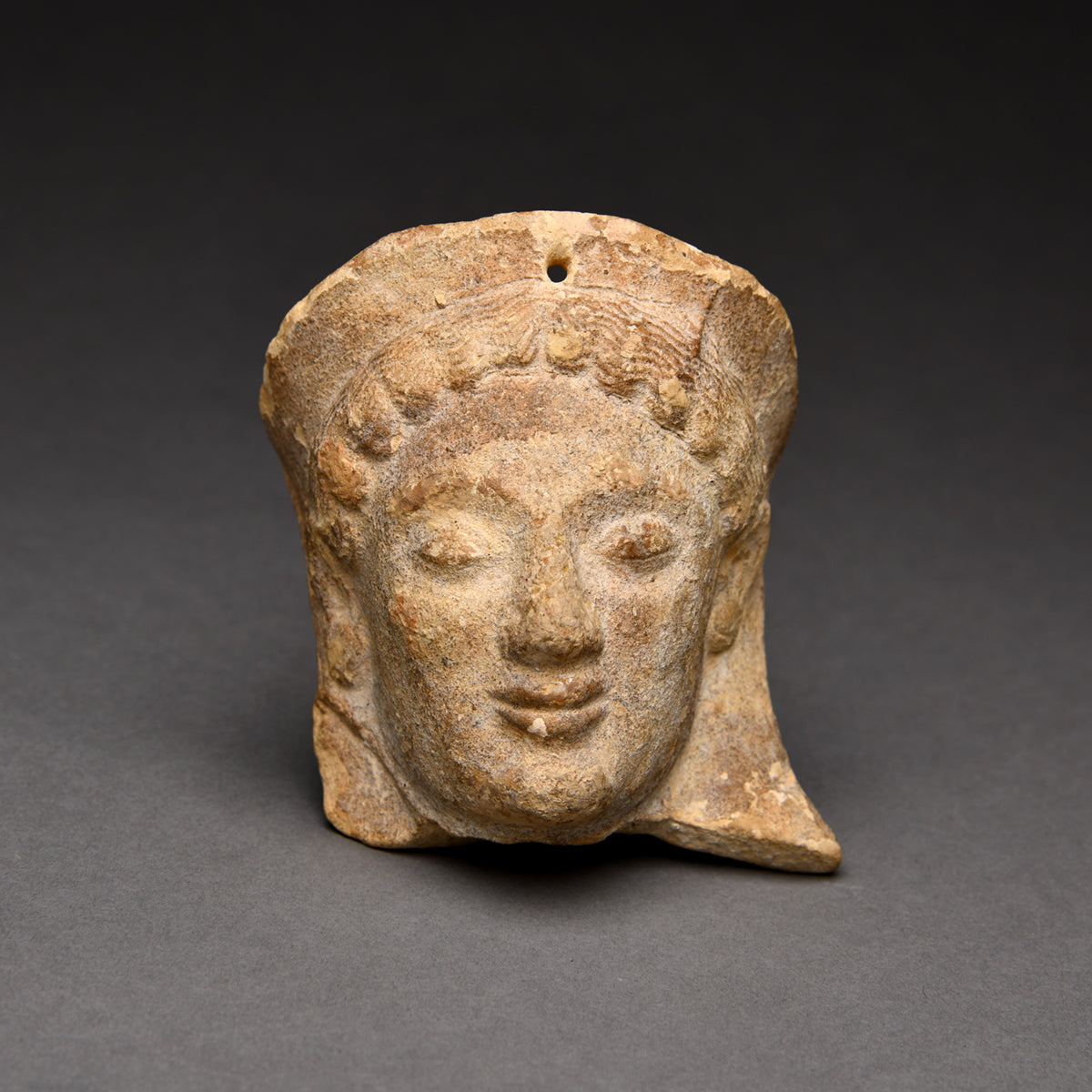 Greek Terracotta Female Protome Fragment – monumentgalleryla