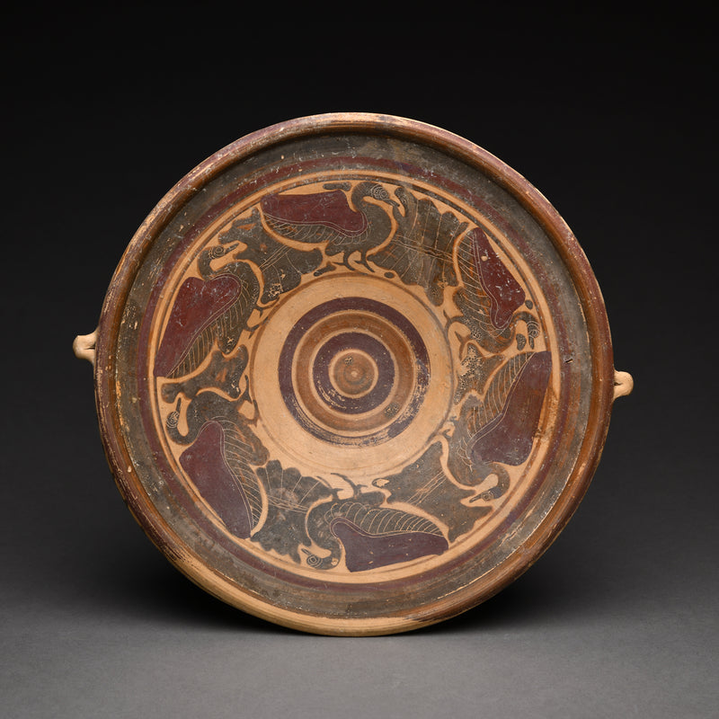 Etrusco-Corinthian Black-Figured Plate