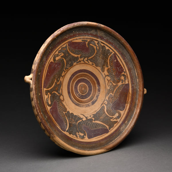 Etrusco-Corinthian Black-Figured Plate