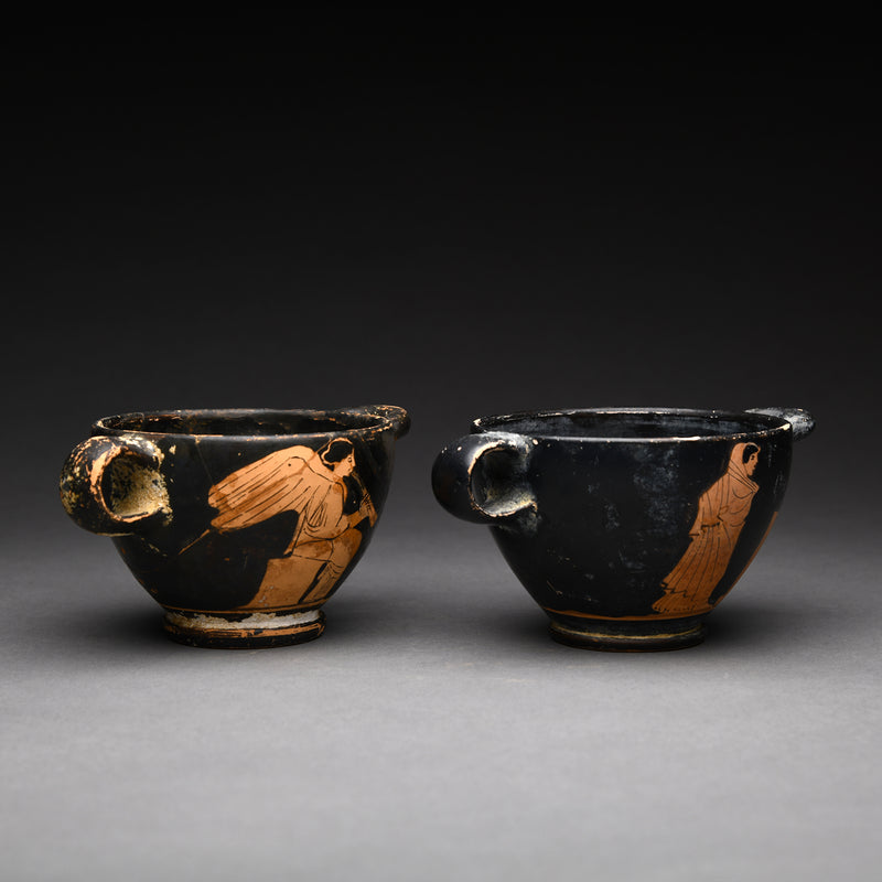 Pair of Attic Red-Figured Glaux