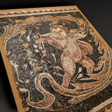 Roman Marble Mosaic Panel of Eros