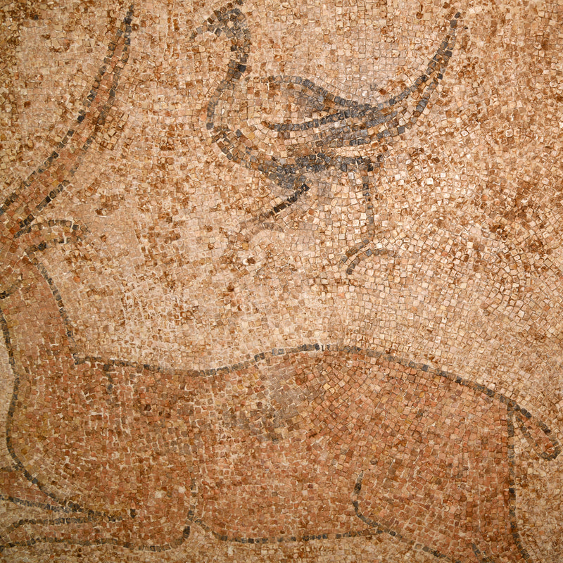 A Roman Marble Mosaic Panel Depicting a Deer