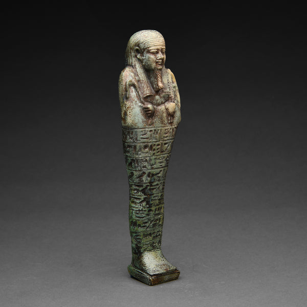 Egyptian Pale Green Faience Shabti for Heneb-heneb