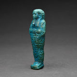 Egyptian Turquoise Faience Shabti for the Prophet of Khonsu, PA-DI-SU