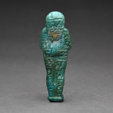 Egyptian Turquoise Faience Shabti for the Prophet of Khonsu, PA-DI-SU