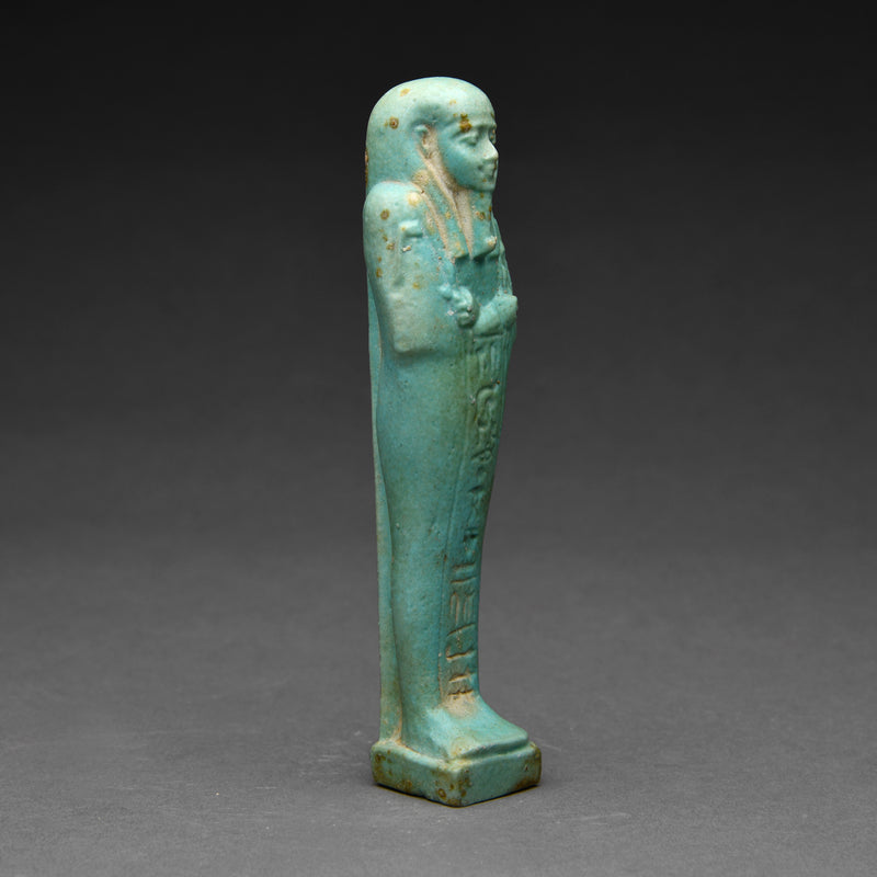 Egyptian Turquoise Faience Shabti for Waibremen