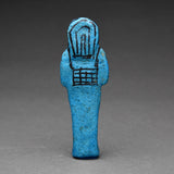 Egyptian Bright Blue Faience Shabti for Nestanebettawy