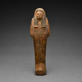 Egyptian Painted Wood Shabti for Aset