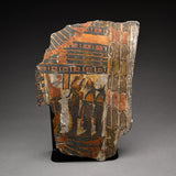 Two Egyptian Painted Cartonnage Fragments