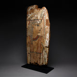 Late Period Wooden Panel Fragment featuring Imentet