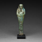 Egyptian Faience Ushabti for the Priest Nacht-Heneb