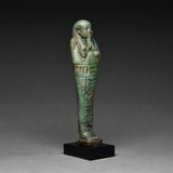 Egyptian Faience Ushabti for the Priest Nacht-Heneb
