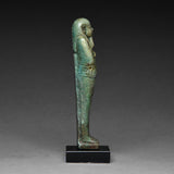 Egyptian Faience Ushabti for the Priest Nacht-Heneb