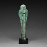 Egyptian Faience Ushabti for the Priest Nacht-Heneb